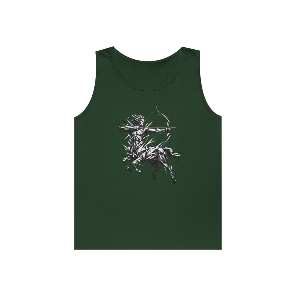 Color: Forest Green | Sagittarius The Archer Centaur Tank Top