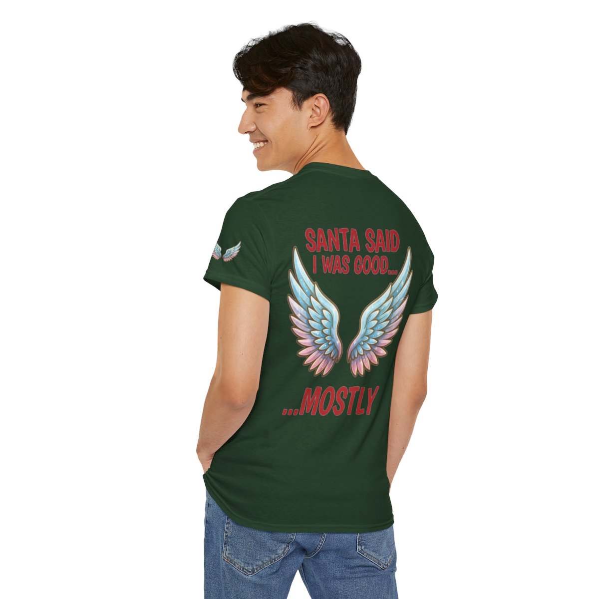 Color: Forest Green | Santa Said I Was Good Premium Graphic Tee