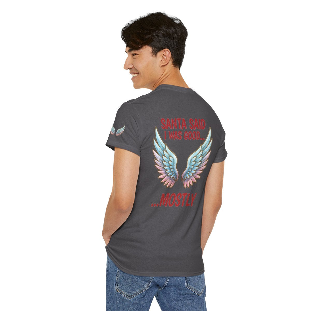 Color: Charcoal | Santa Said I Was Good Premium Graphic Tee