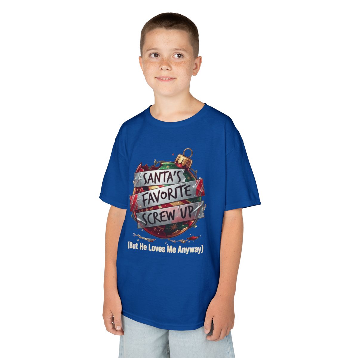 Color: Royal | Santa's Favorite Screw Up Kids Tee
