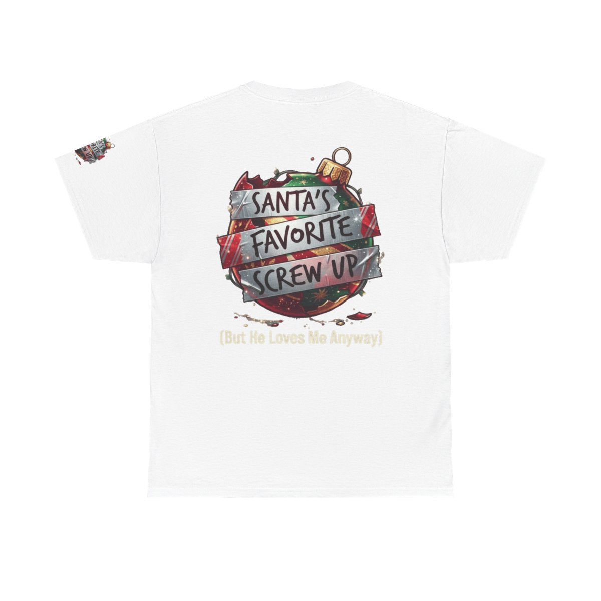 Color: White | Santa's Favorite Screw Up Premium Graphic Tee
