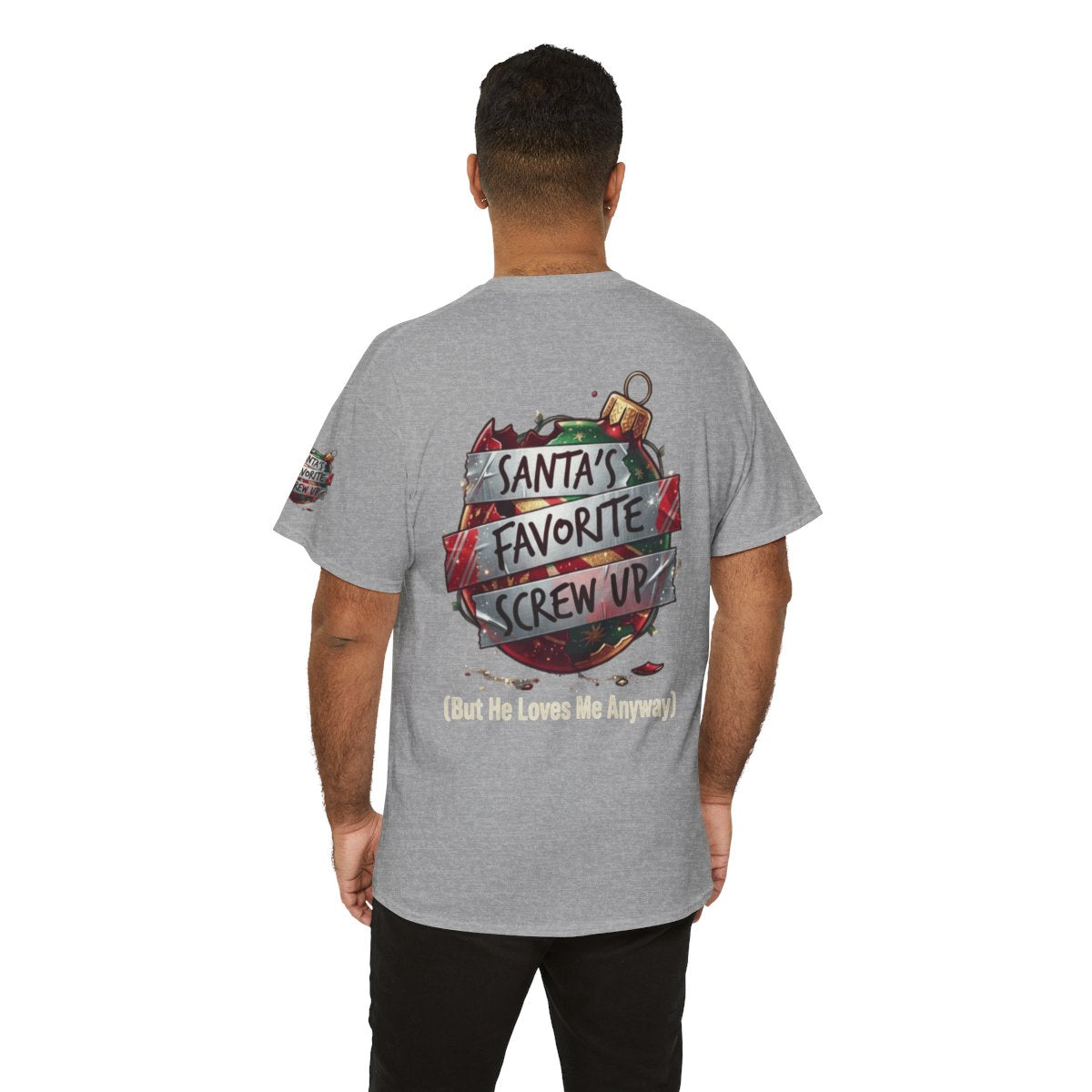 Color: Sport Grey | Santa's Favorite Screw Up Premium Graphic Tee