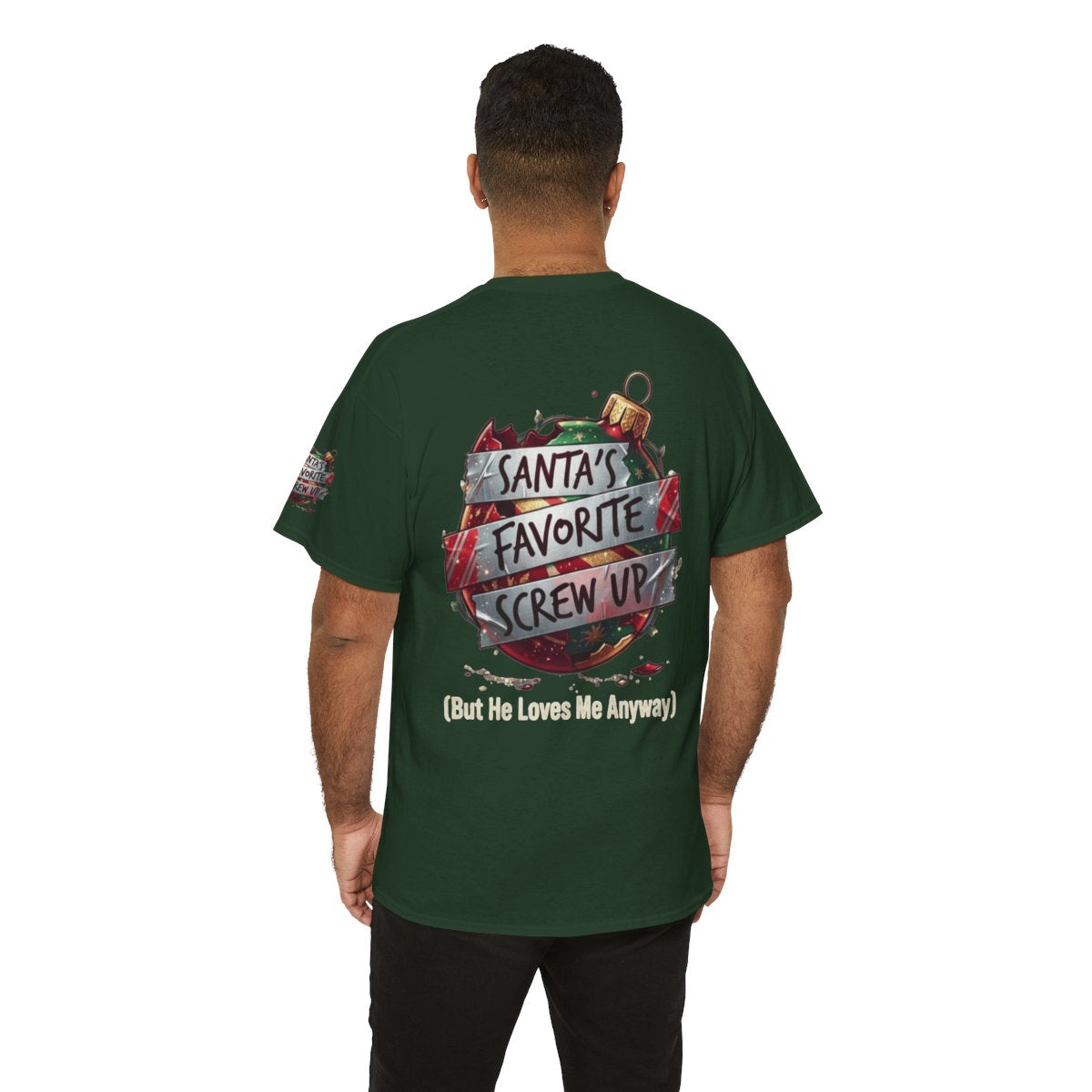 Color: Forest Green | Santa's Favorite Screw Up Premium Graphic Tee