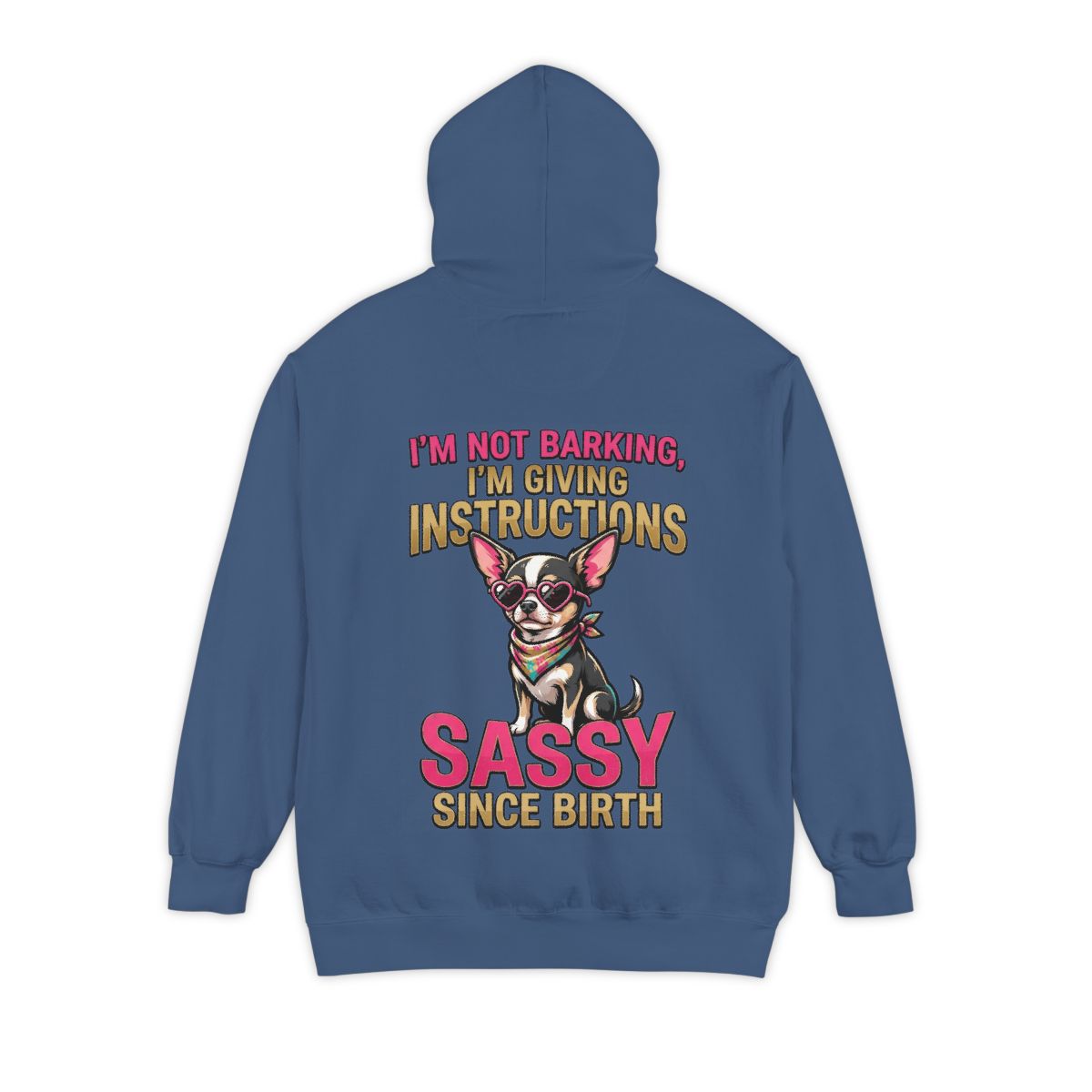 Color: True Navy | Sassy Since Birth Garment-Dyed Hoodie