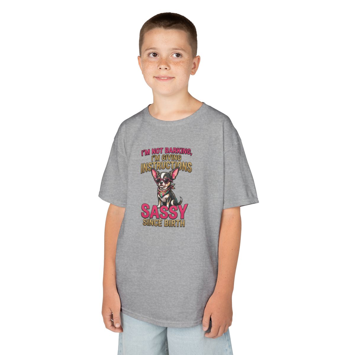 Color: Sport Grey | Sassy Since Birth Kids Tee