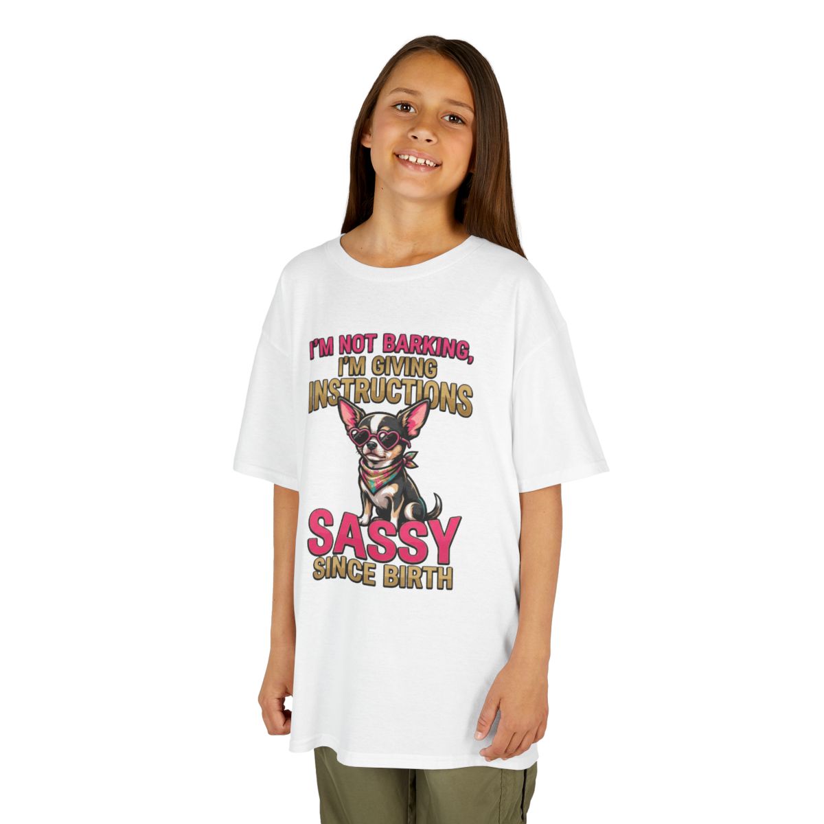 Color: White | Sassy Since Birth Kids Tee