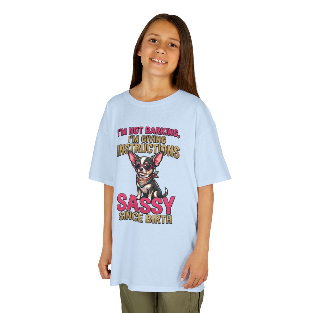 Color: Light Blue | Sassy Since Birth Kids Tee