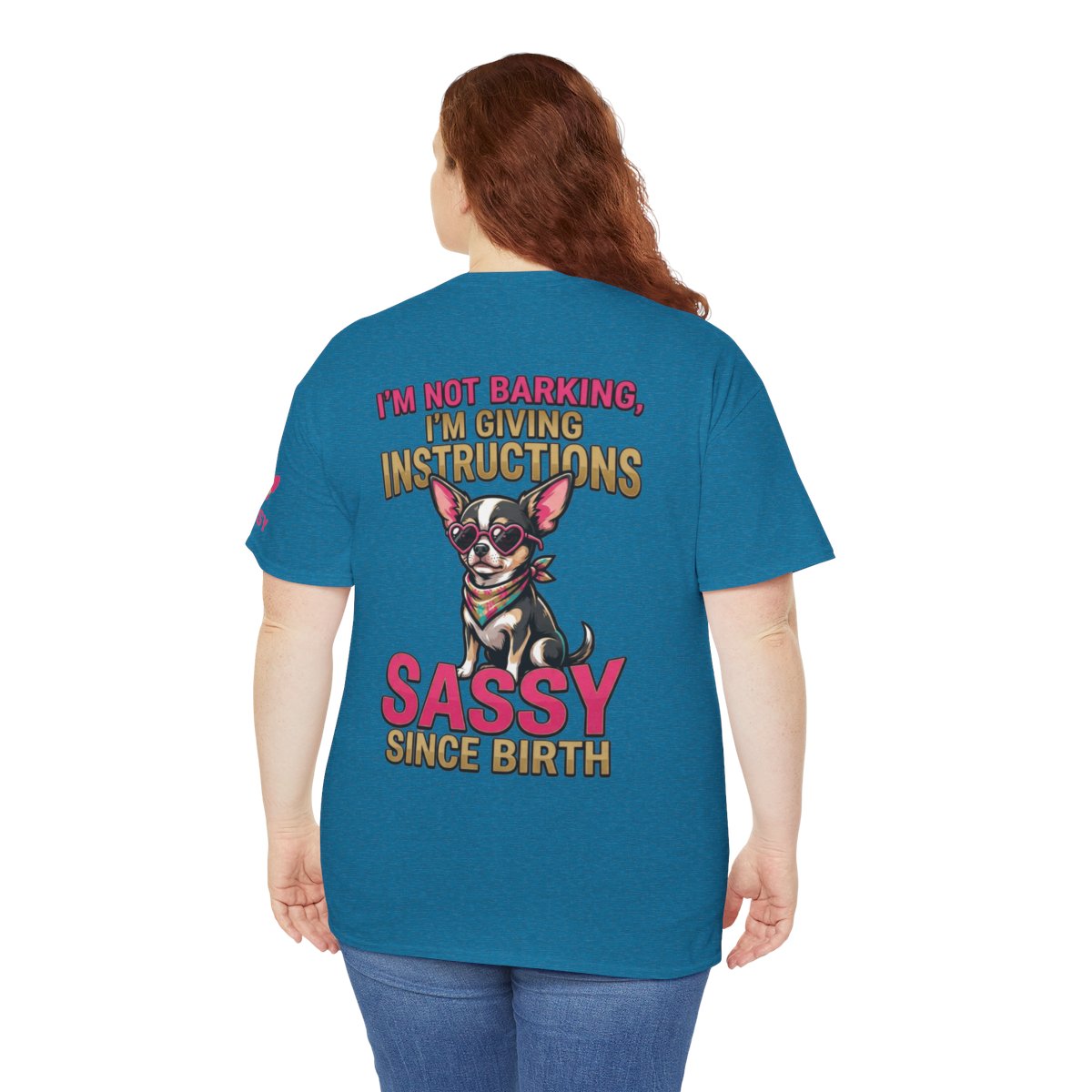 Color: Antique Sapphire | Sassy Since Birth Premium Graphic Tee