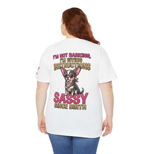 Color: White | Sassy Since Birth Premium Graphic Tee
