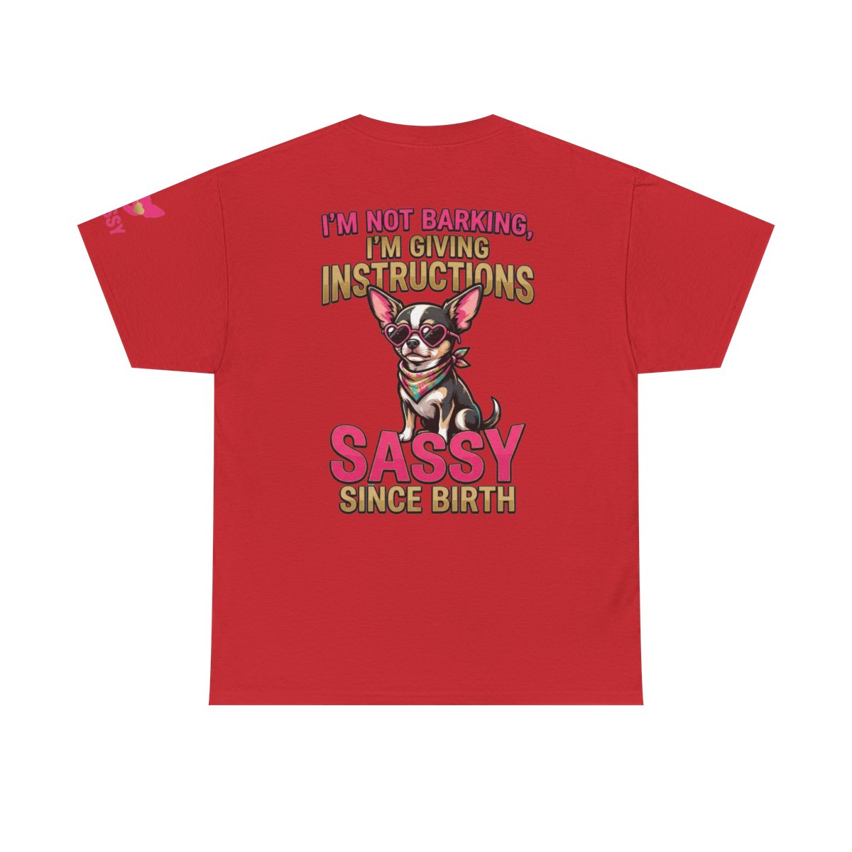 Color: Red | Sassy Since Birth Premium Graphic Tee