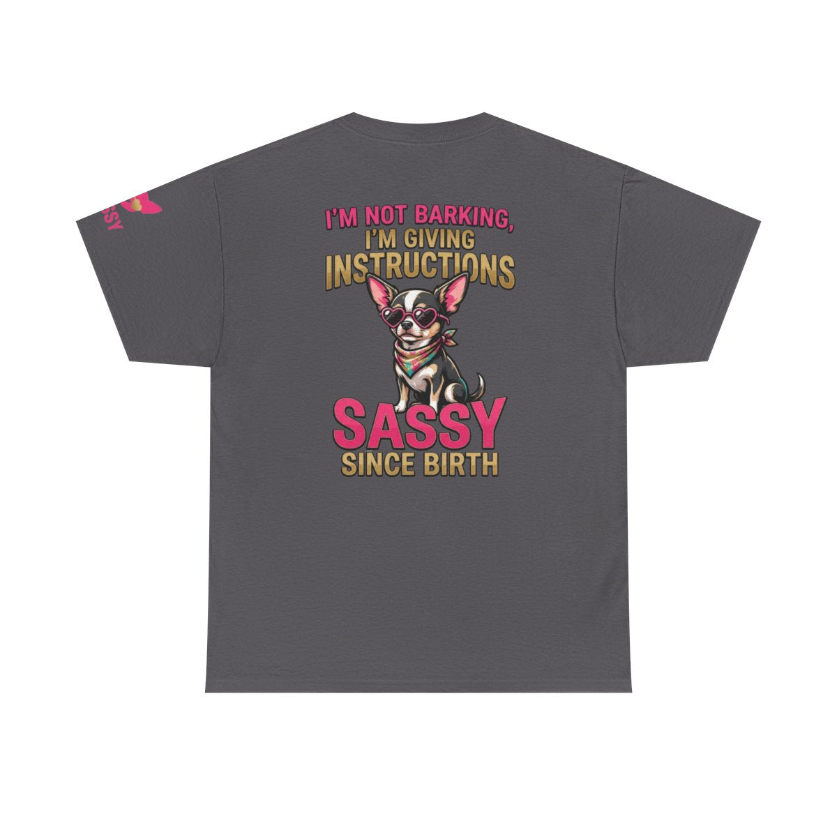 Color: Charcoal | Sassy Since Birth Premium Graphic Tee