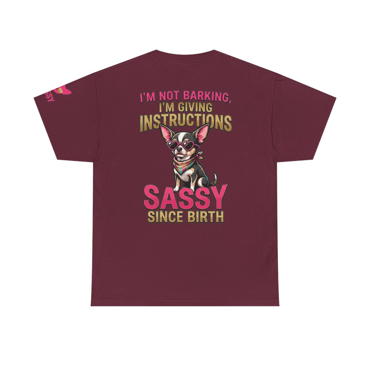 Color: Maroon | Sassy Since Birth Premium Graphic Tee