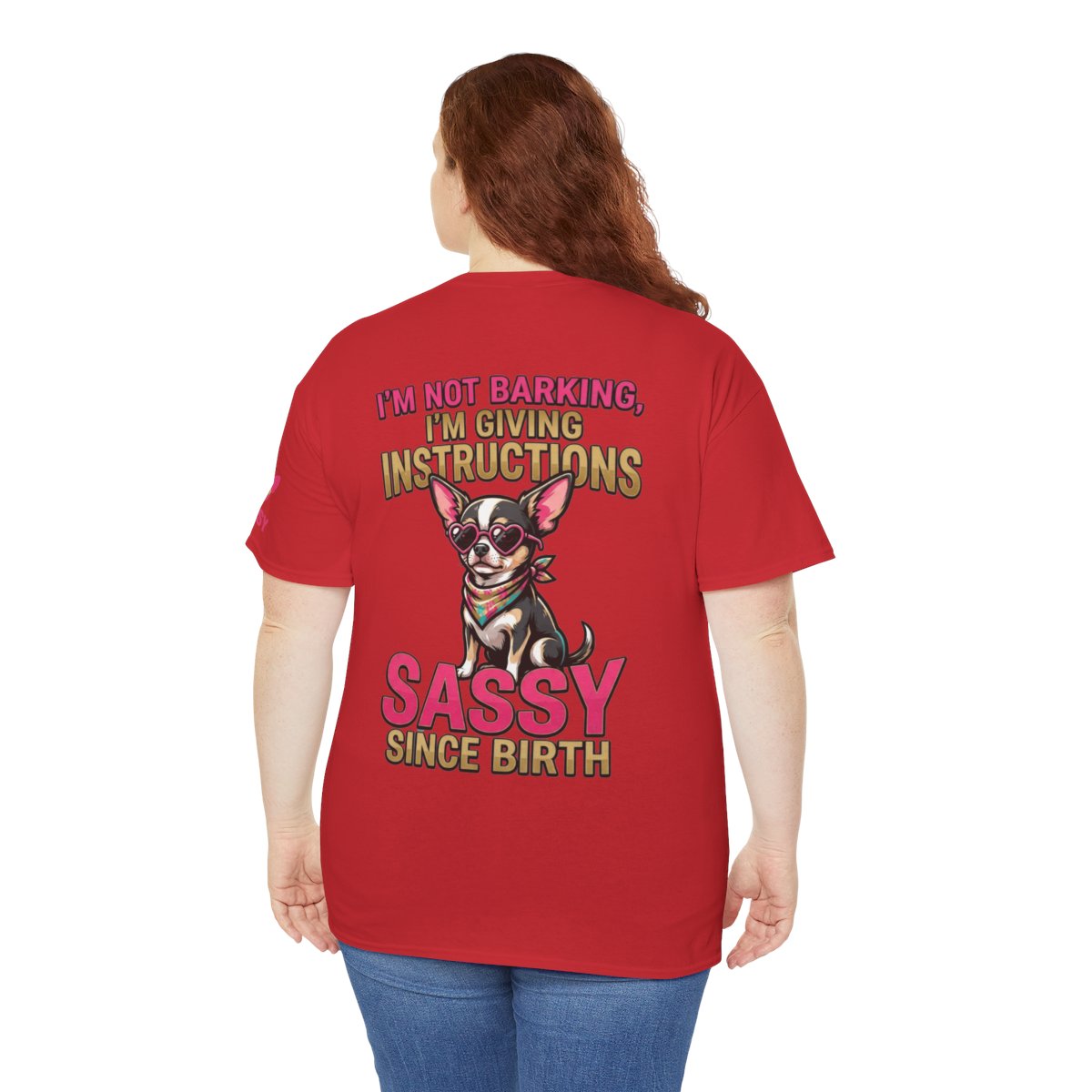 Color: Red | Sassy Since Birth Premium Graphic Tee