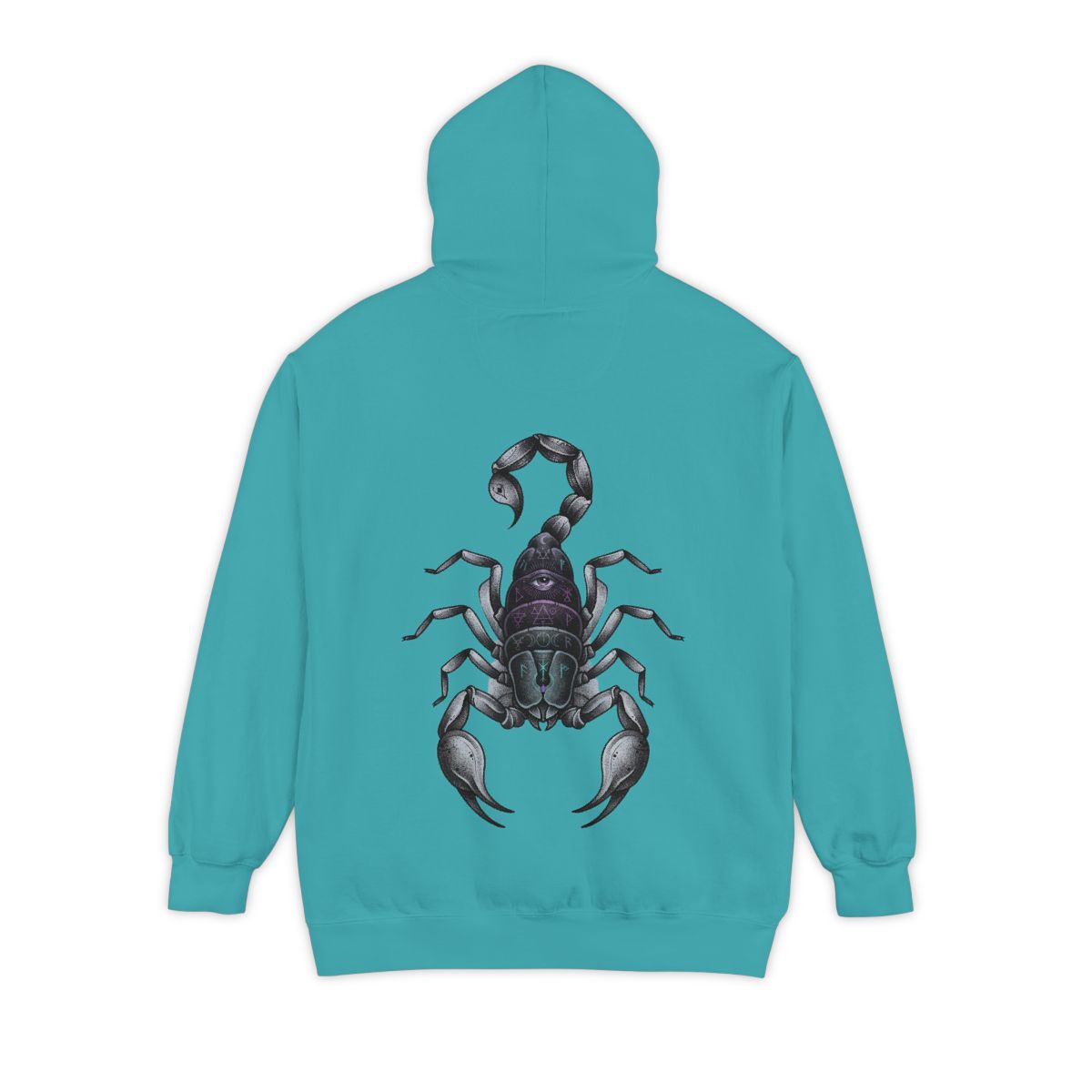 Color: Seafoam | Scorpio The Mystical Scorpion Garment-Dyed Hoodie