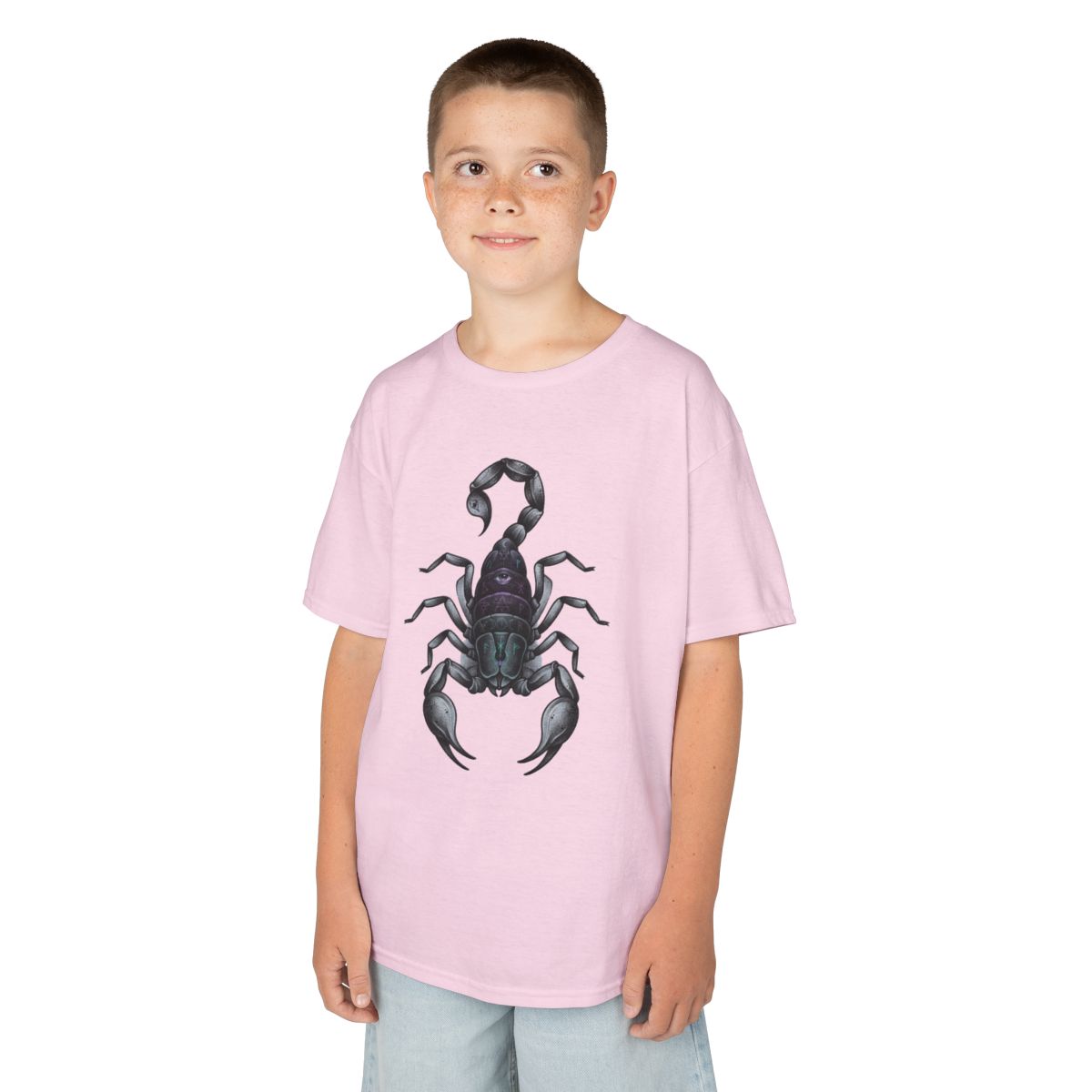 Color: Light Pink | Scorpio The Mystical Scorpion Kids Tee