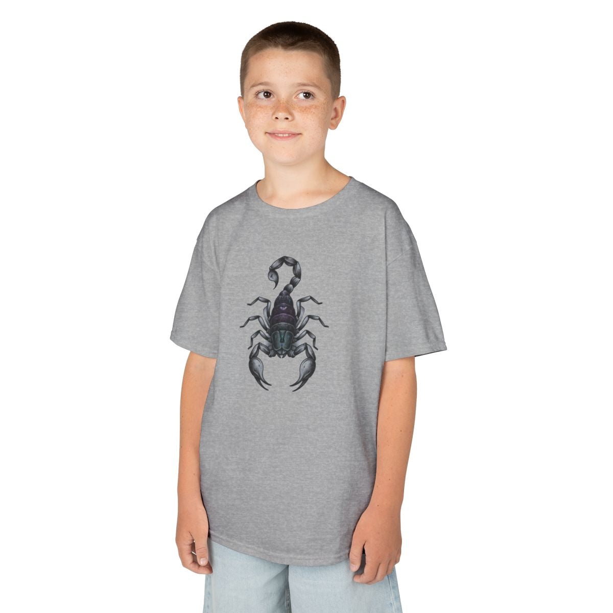 Color: Sport Grey | Scorpio The Mystical Scorpion Kids Tee