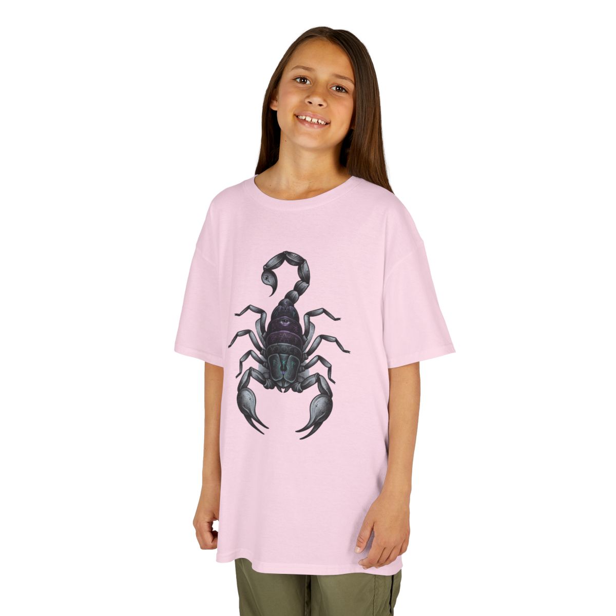 Color: Light Pink | Scorpio The Mystical Scorpion Kids Tee