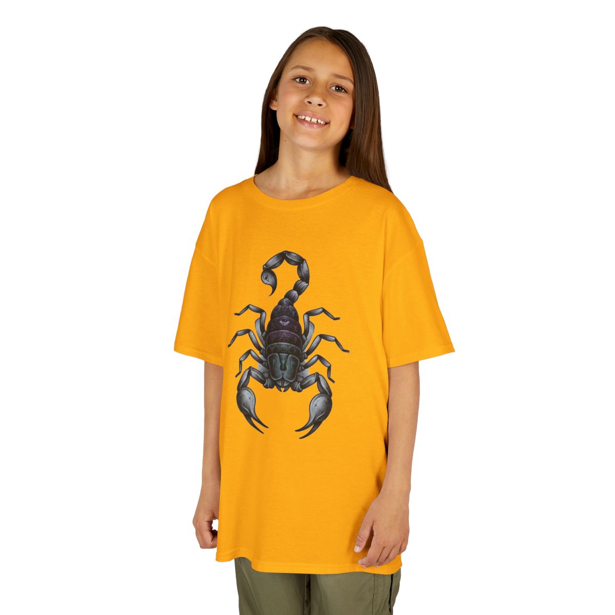 Color: Gold | Scorpio The Mystical Scorpion Kids Tee