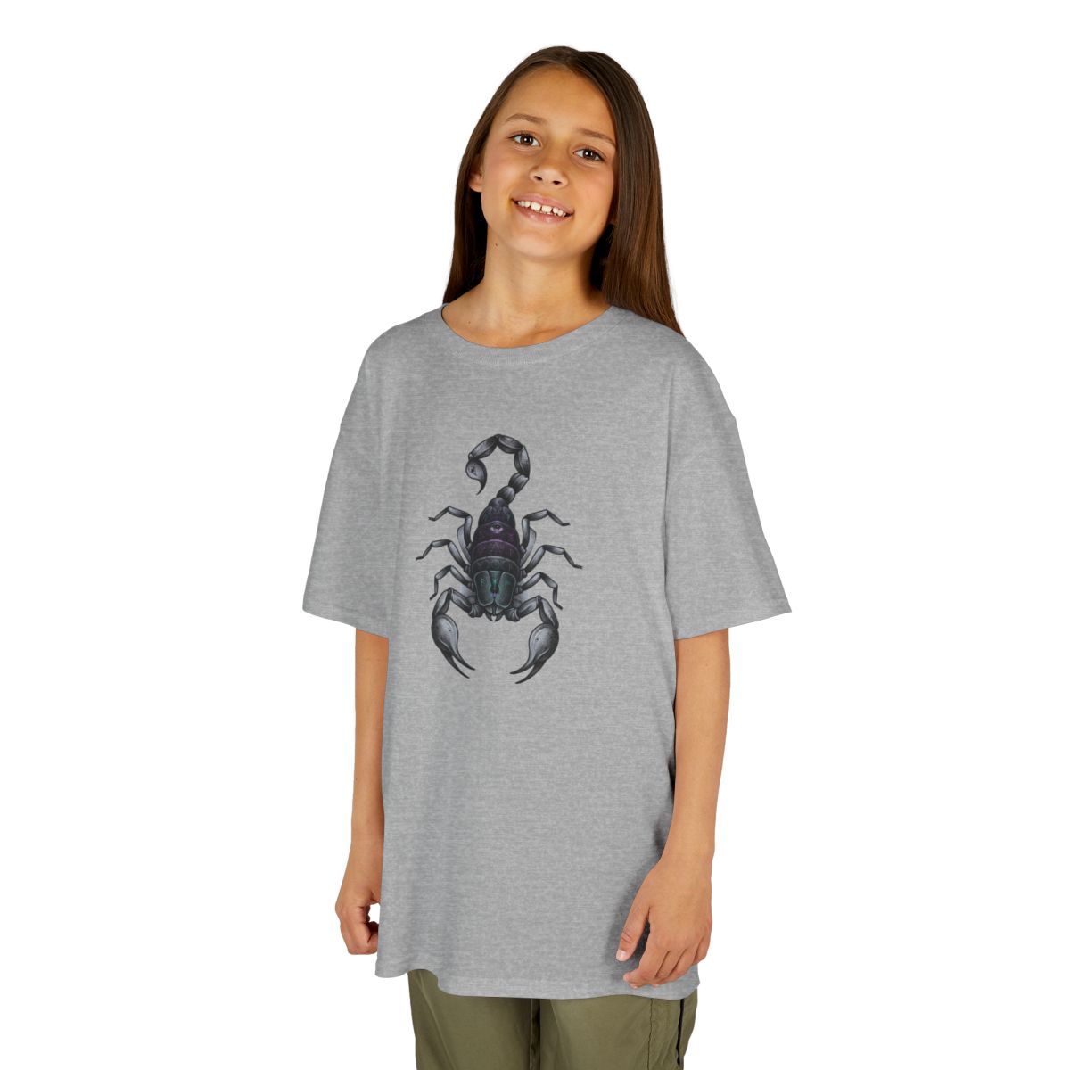 Color: Sport Grey | Scorpio The Mystical Scorpion Kids Tee