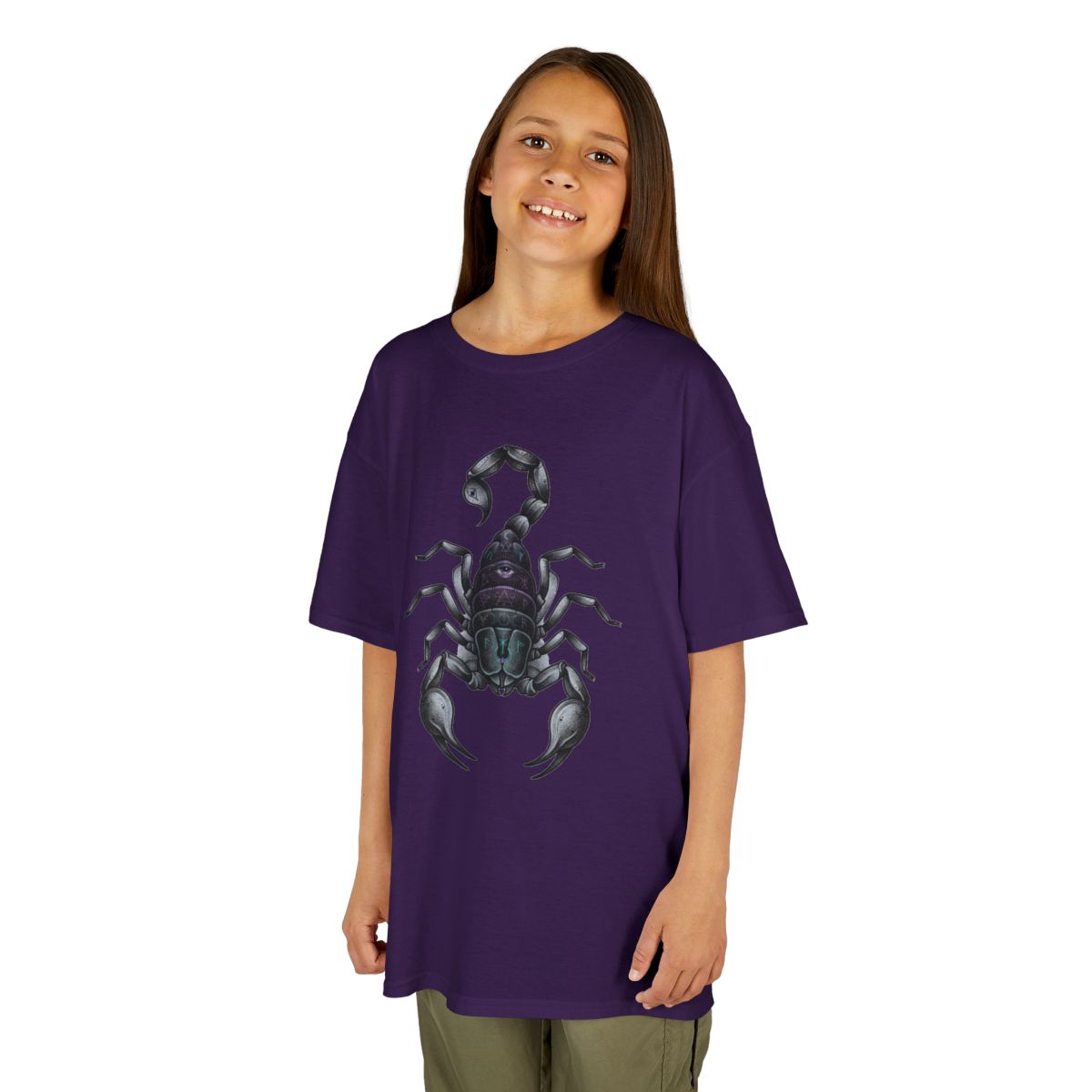 Color: Purple | Scorpio The Mystical Scorpion Kids Tee