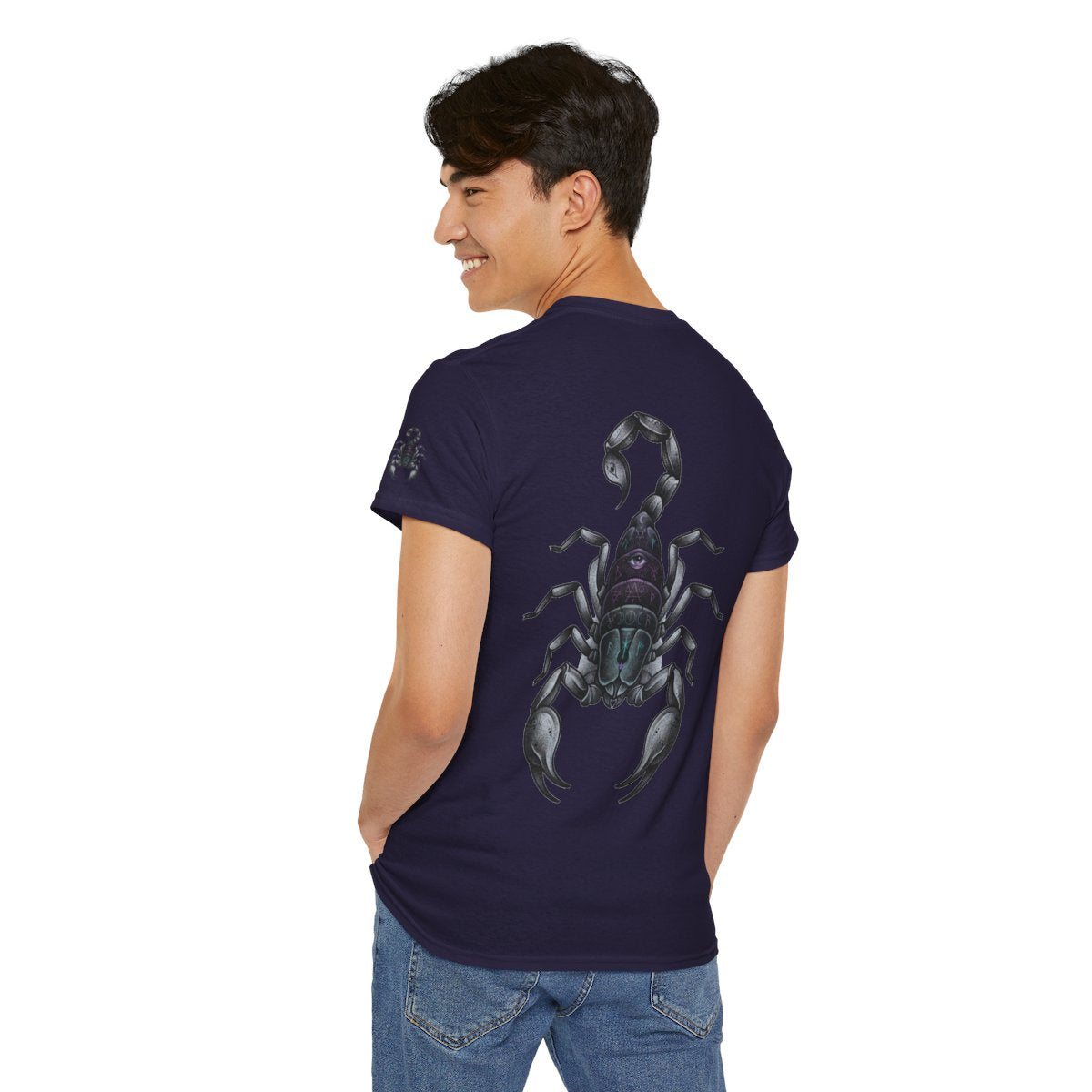 Color: Blackberry | Scorpio The Mystical Scorpion Premium Graphic Tee