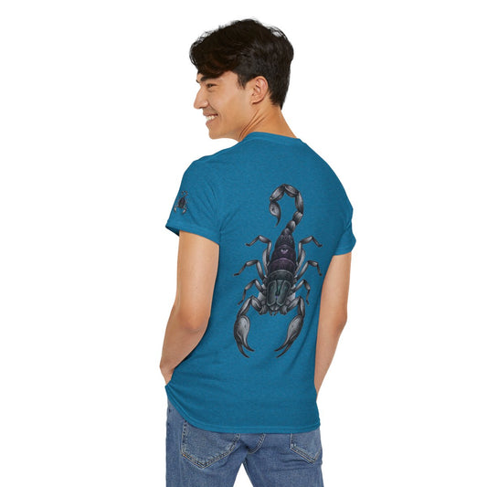 Color: Antique Sapphire | Scorpio The Mystical Scorpion Premium Graphic Tee