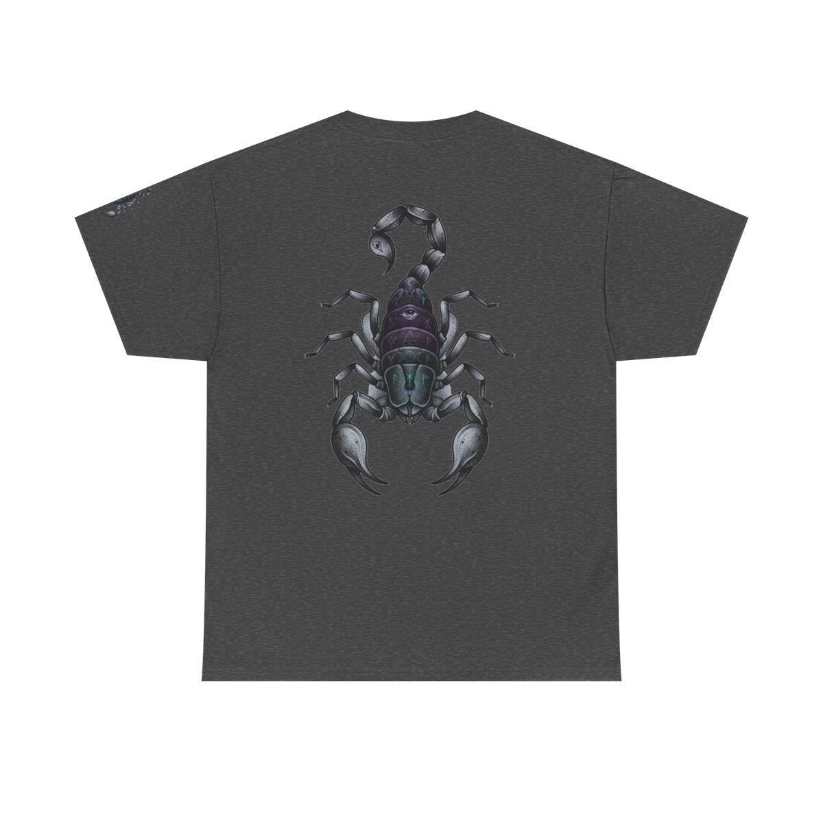 Color: Dark Heather | Scorpio The Mystical Scorpion Premium Graphic Tee
