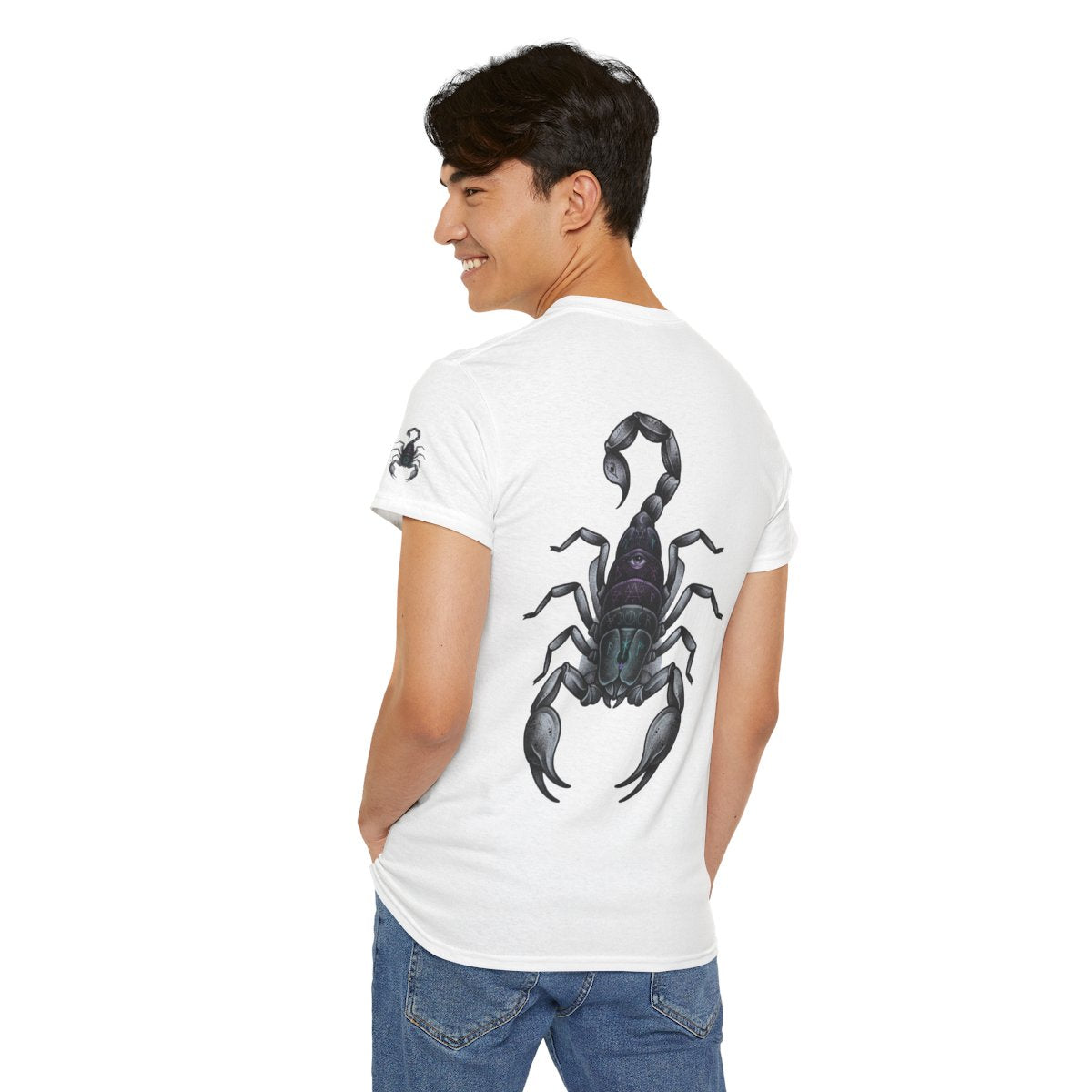 Color: White | Scorpio The Mystical Scorpion Premium Graphic Tee
