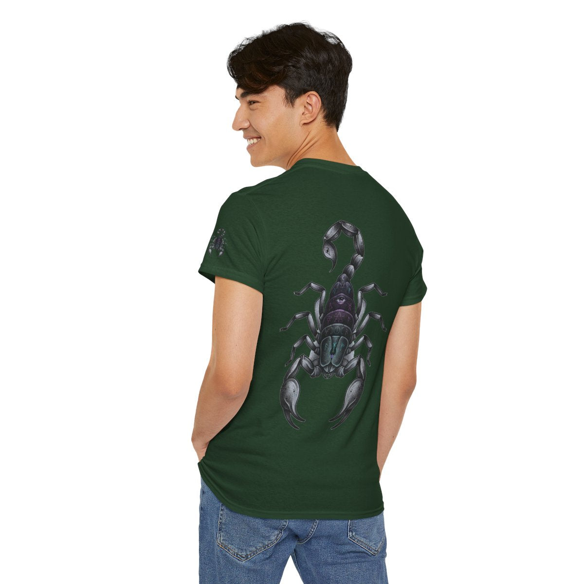 Color: Forest Green | Scorpio The Mystical Scorpion Premium Graphic Tee