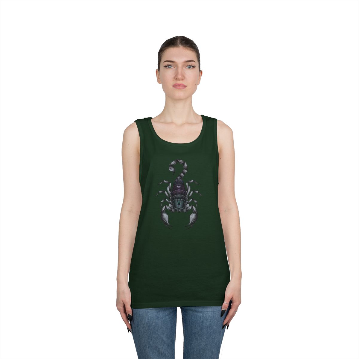 Color: Forest Green | Scorpio The Mystical Scorpion Tank Top