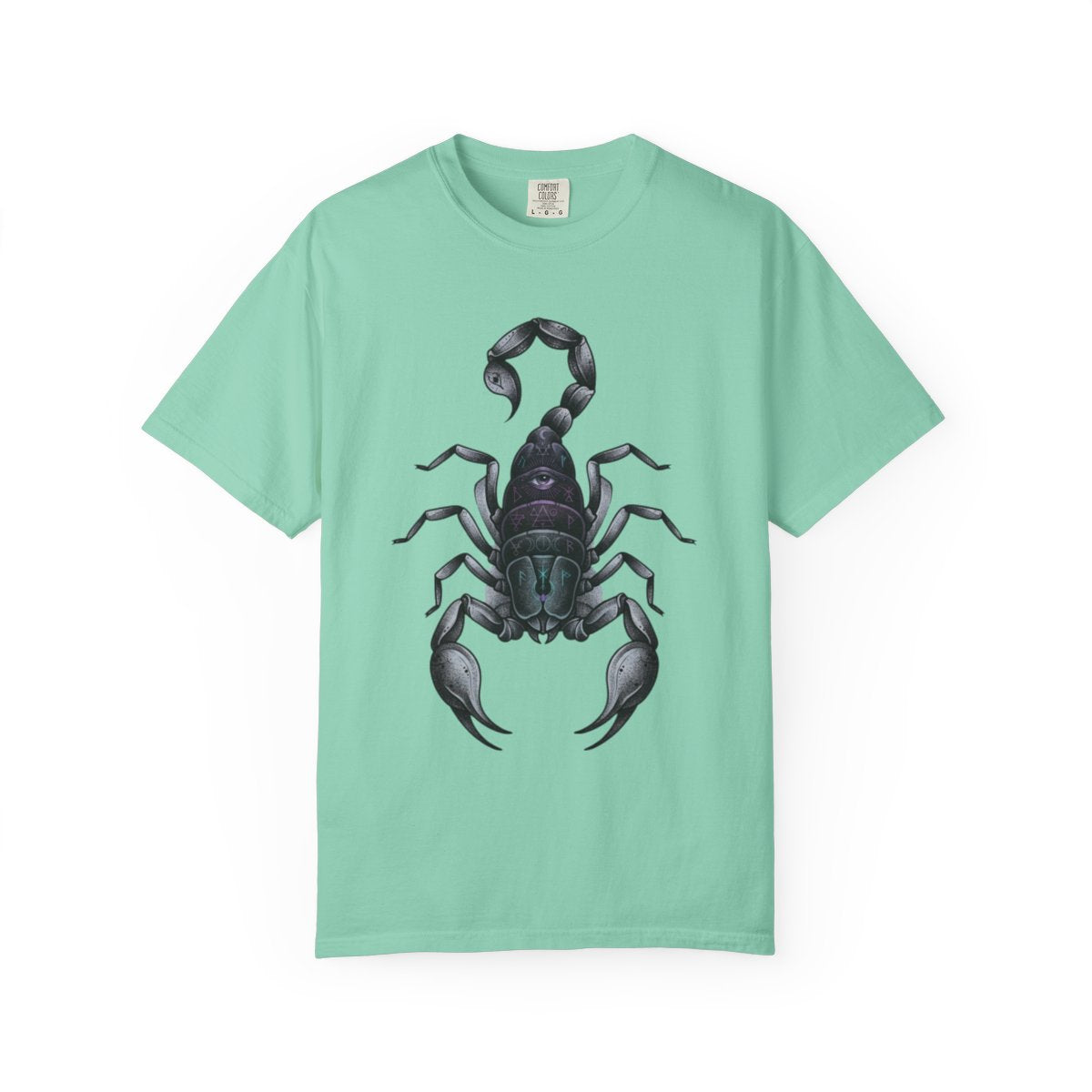 Color: Island Reef | Scorpio The Mystical Scorpion Unisex Garment-Dyed Tee