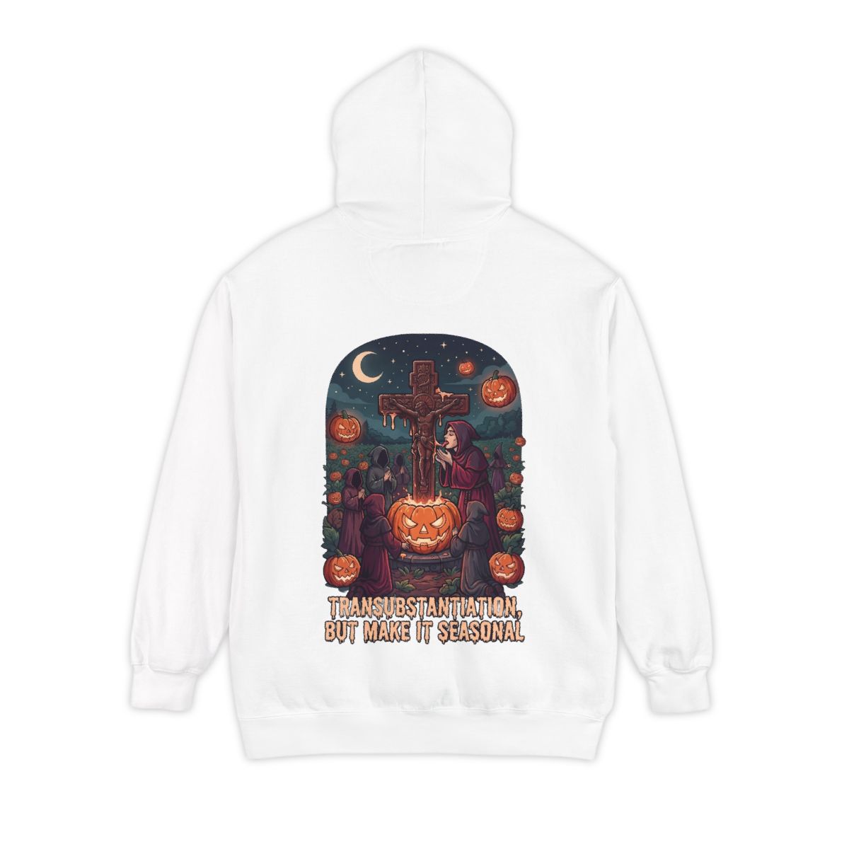 Color: White | Seasonal Transubstantiation Garment-Dyed Hoodie