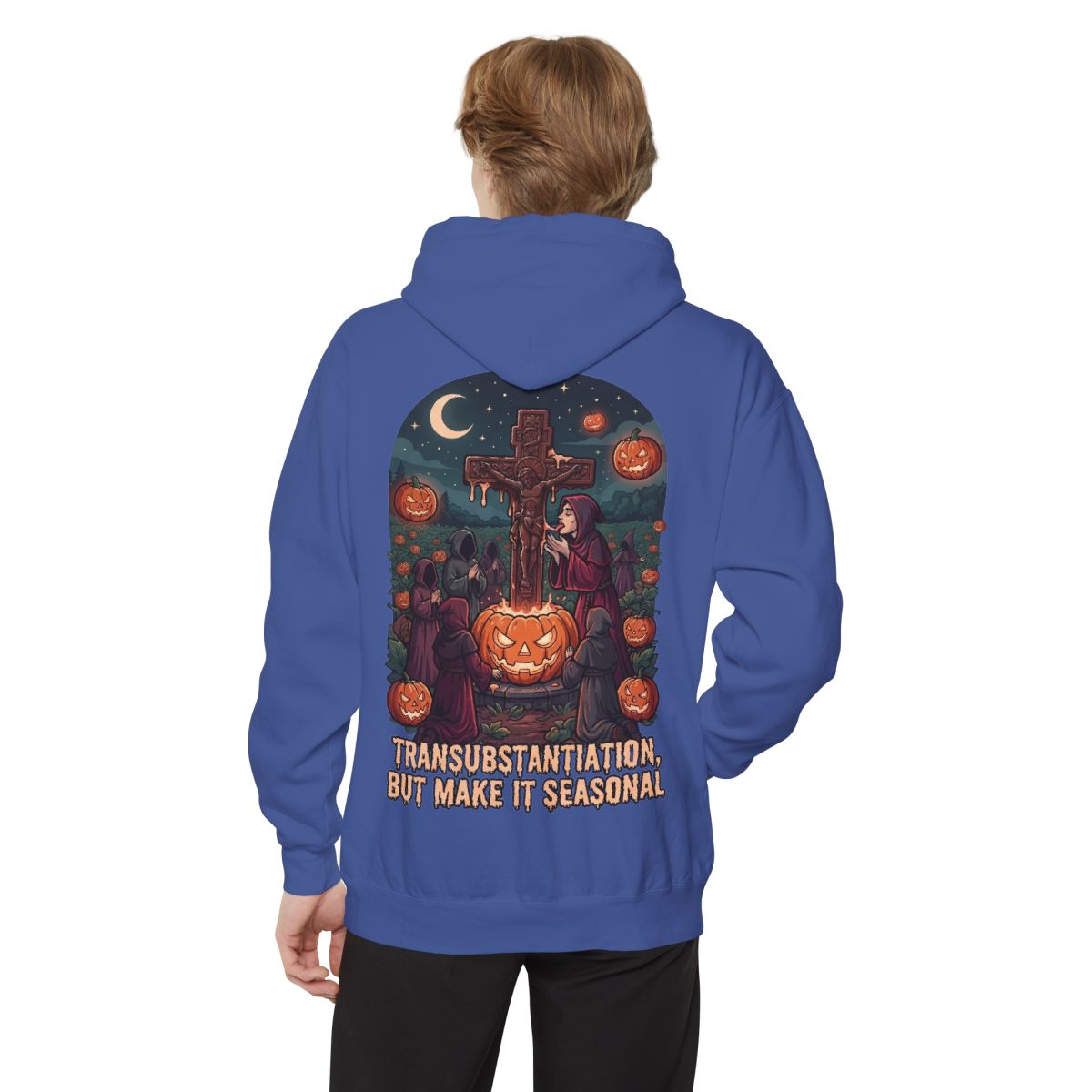 Color: Flo Blue | Seasonal Transubstantiation Garment-Dyed Hoodie