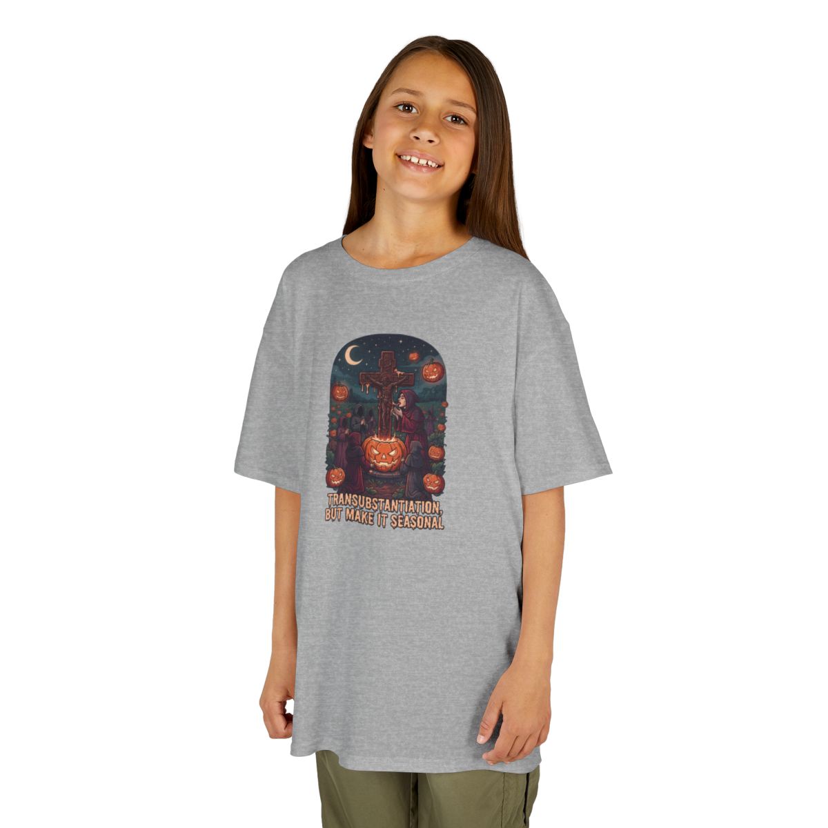 Color: Sport Grey | Seasonal Transubstantiation Kids Tee