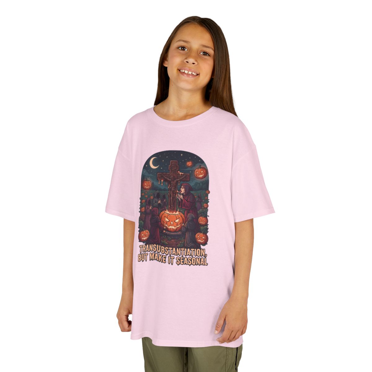 Color: Light Pink | Seasonal Transubstantiation Kids Tee