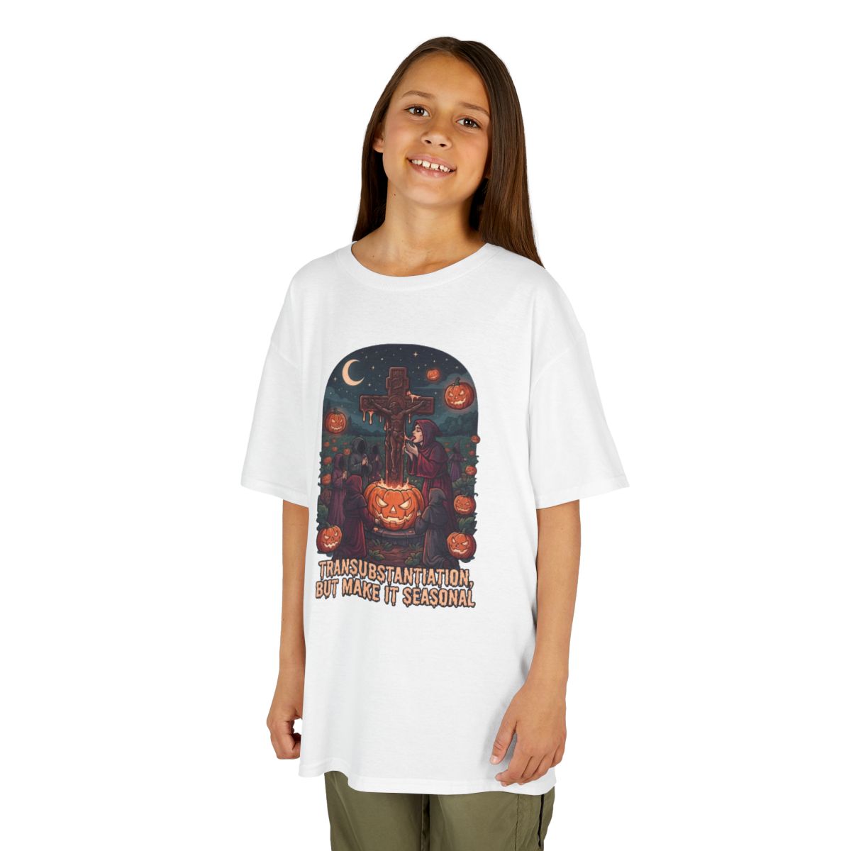 Color: White | Seasonal Transubstantiation Kids Tee