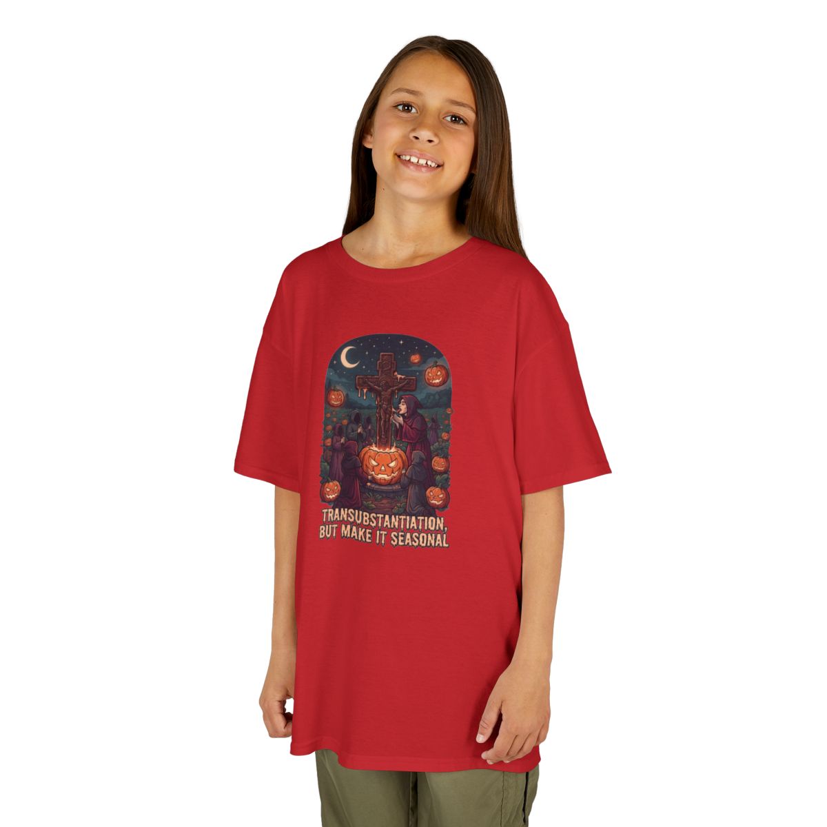 Color: Red | Seasonal Transubstantiation Kids Tee