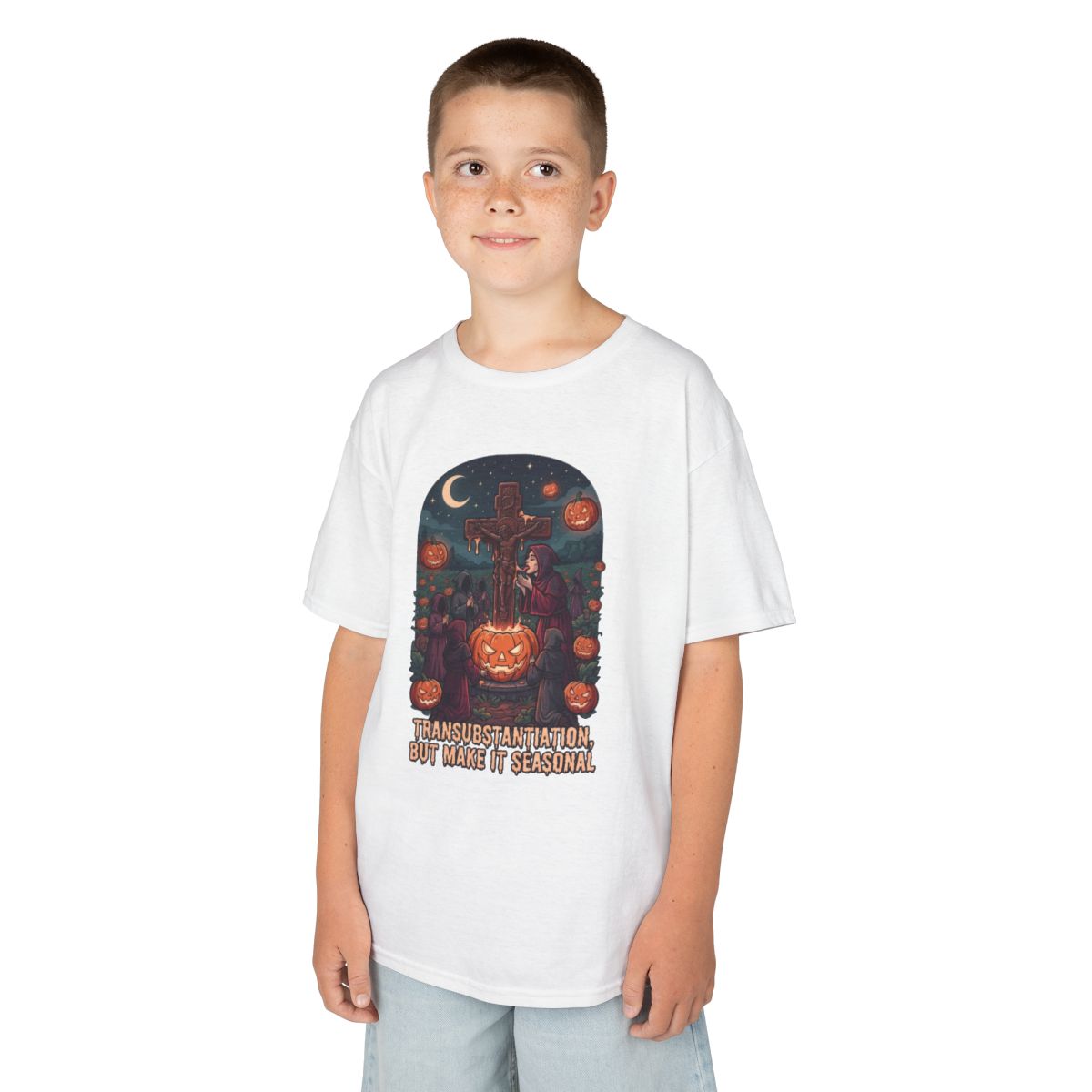 Color: White | Seasonal Transubstantiation Kids Tee
