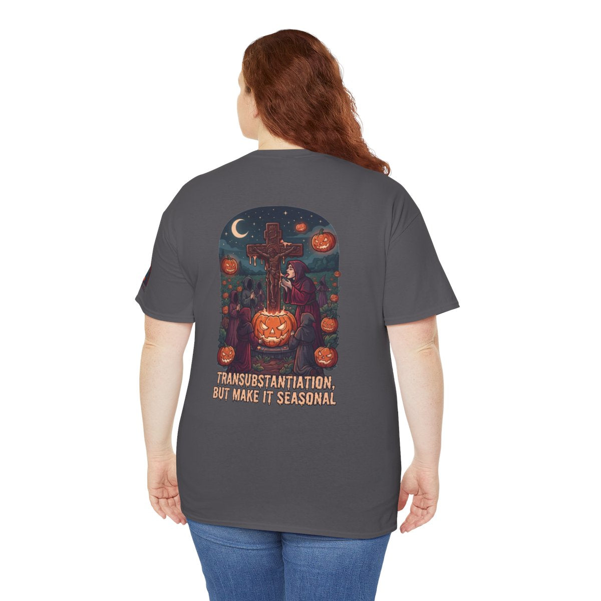 Color: Charcoal | Seasonal Transubstantiation Premium Graphic Tee
