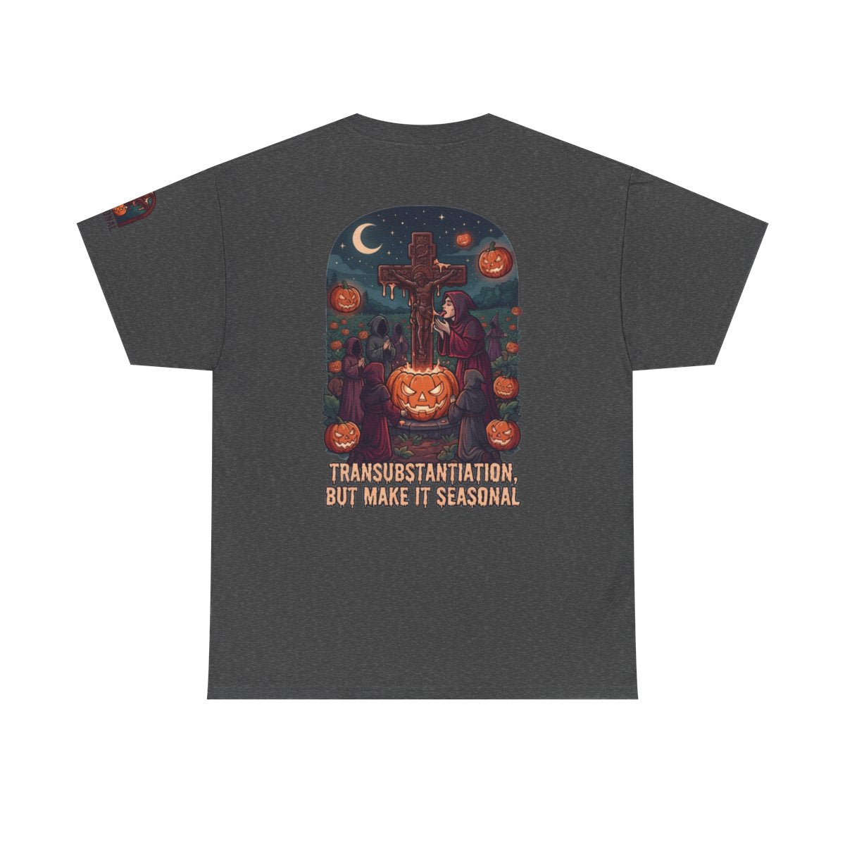 Color: Dark Heather | Seasonal Transubstantiation Premium Graphic Tee