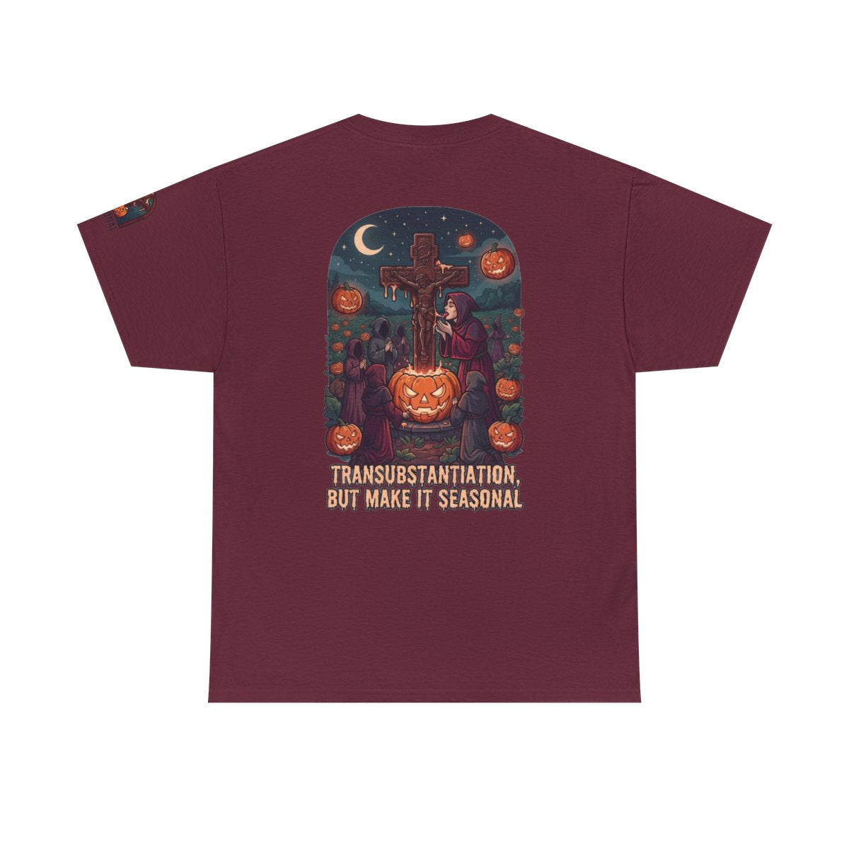Color: Maroon | Seasonal Transubstantiation Premium Graphic Tee