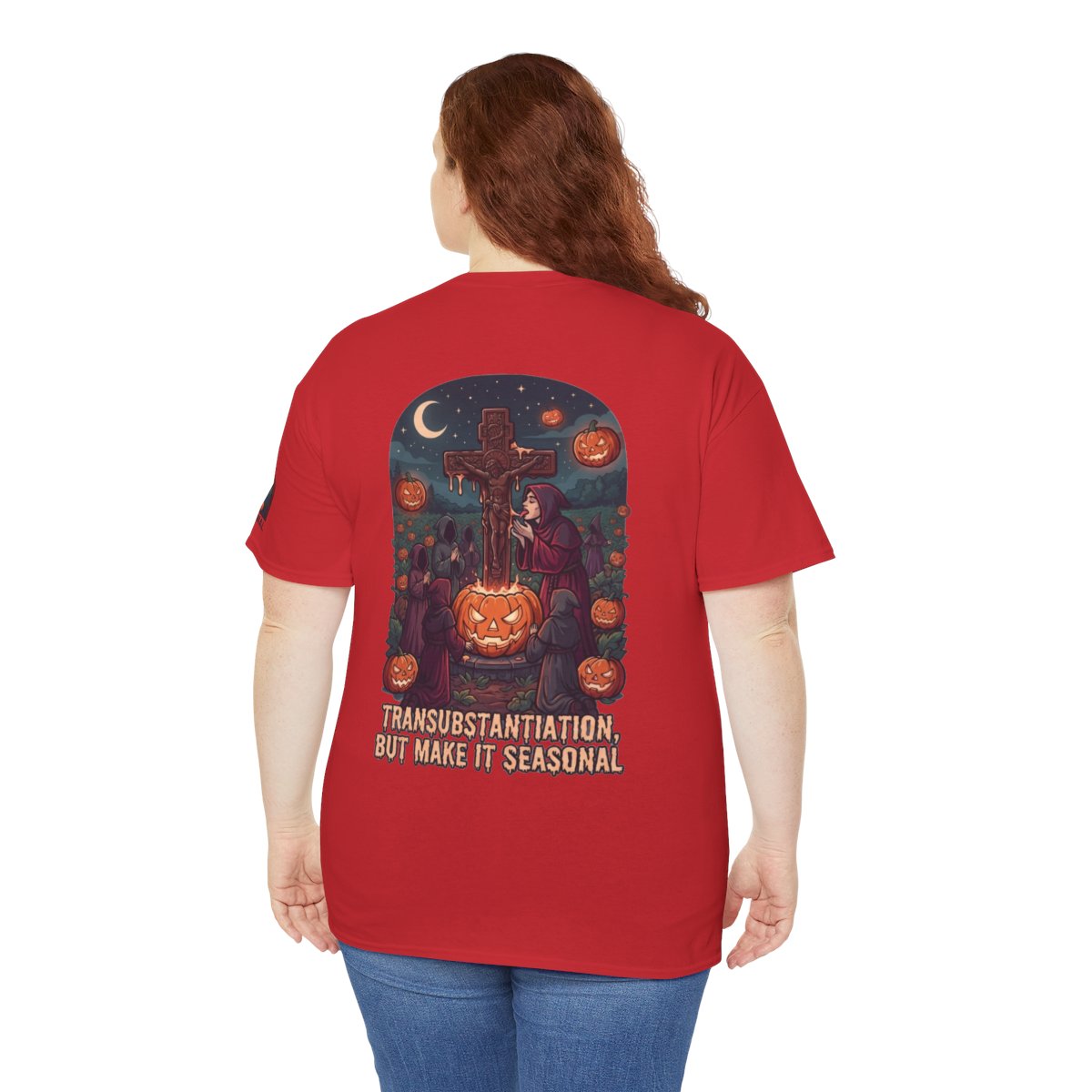 Color: Red | Seasonal Transubstantiation Premium Graphic Tee