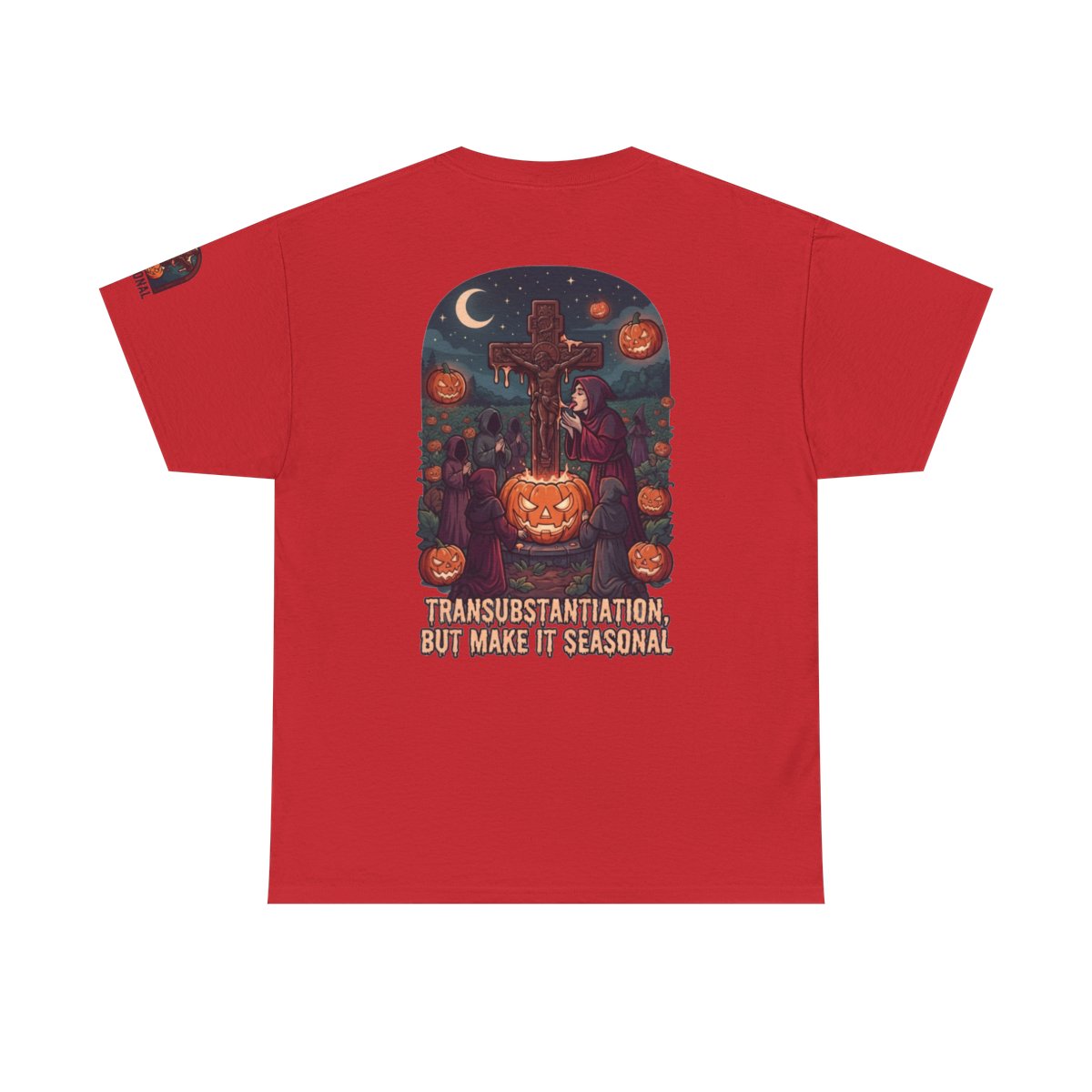 Color: Red | Seasonal Transubstantiation Premium Graphic Tee