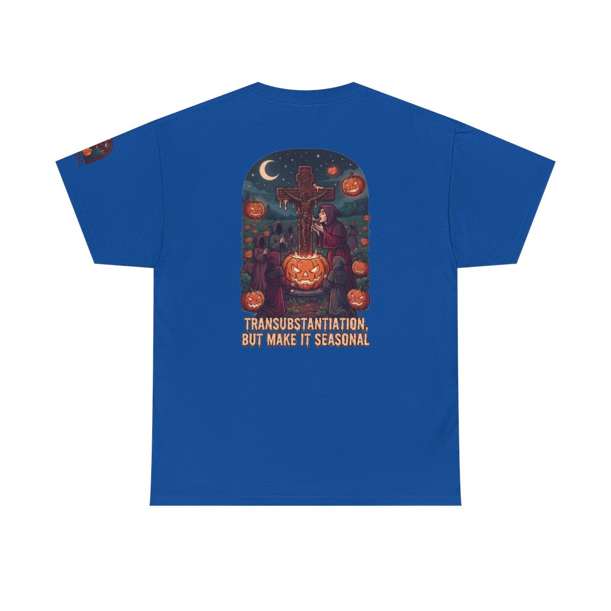 Color: Royal | Seasonal Transubstantiation Premium Graphic Tee