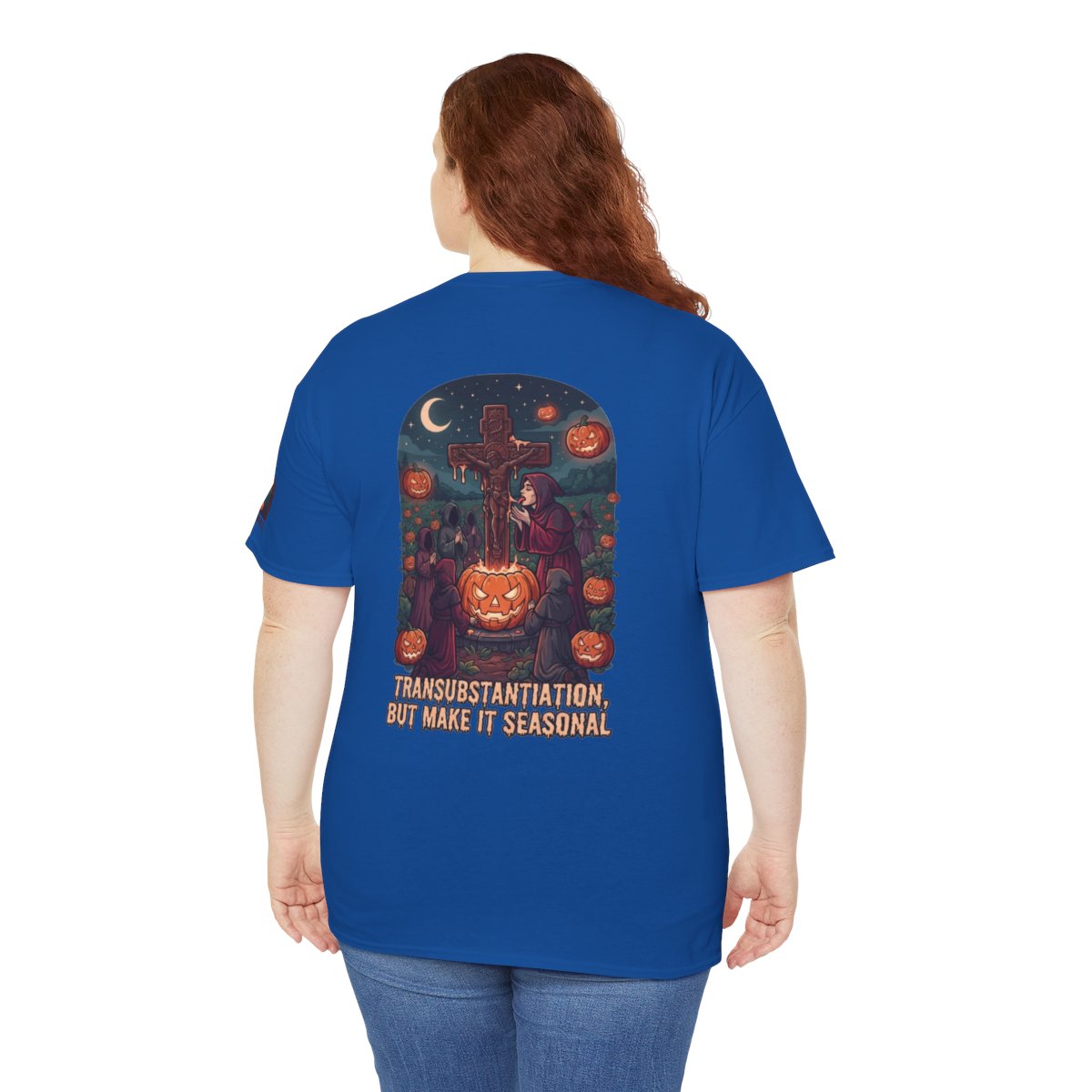 Color: Royal | Seasonal Transubstantiation Premium Graphic Tee