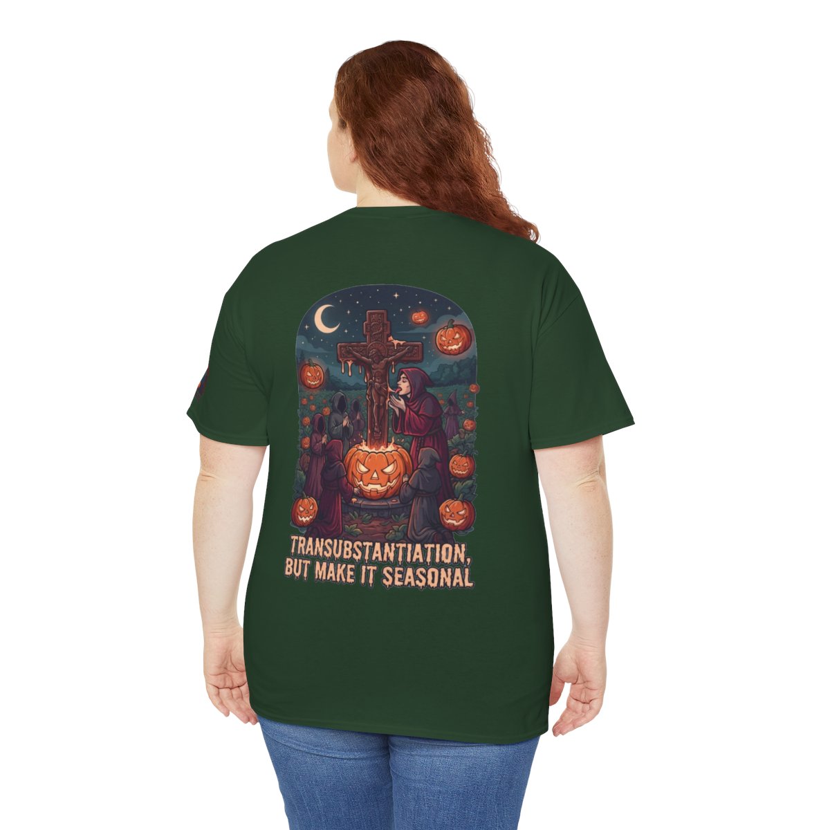 Color: Forest Green | Seasonal Transubstantiation Premium Graphic Tee