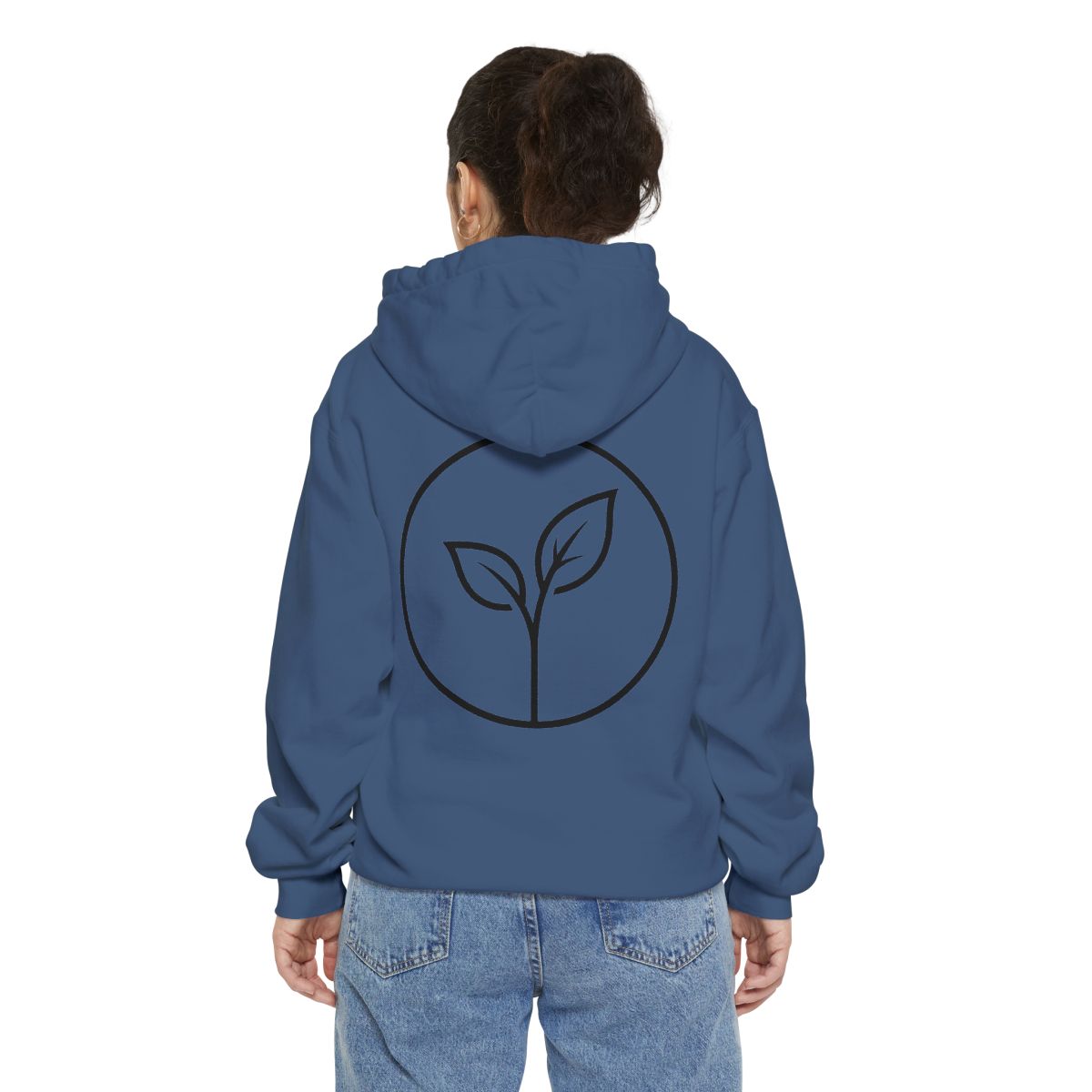 Color: True Navy | Seedling Garment-Dyed Hoodie