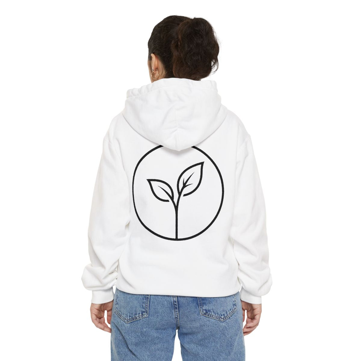 Color: White | Seedling Garment-Dyed Hoodie