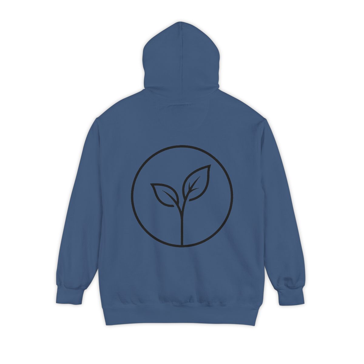 Color: True Navy | Seedling Garment-Dyed Hoodie