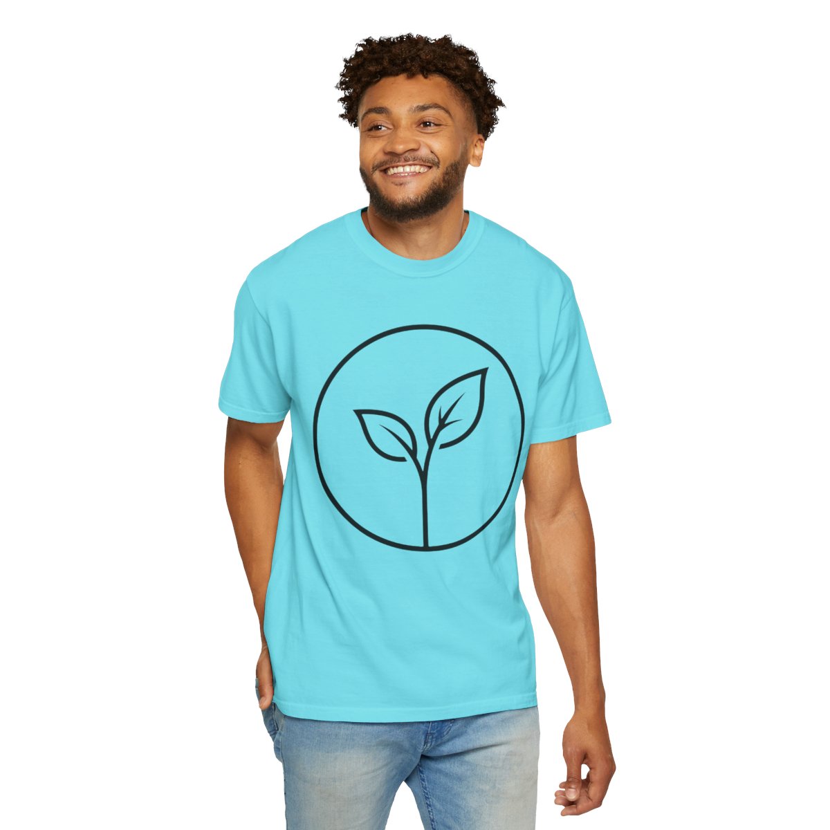 Color: Lagoon Blue | Seedling Unisex Garment-Dyed Tee